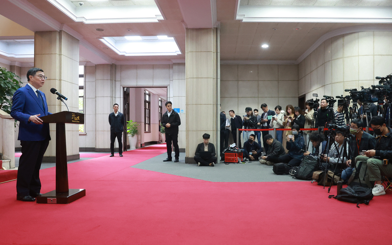 台美達成貿易協議　卓榮泰發表談話（1） (圖)